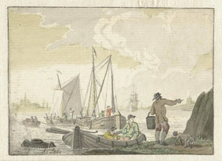 Nicolaes Aartman - Riviergezicht met schepen.webp