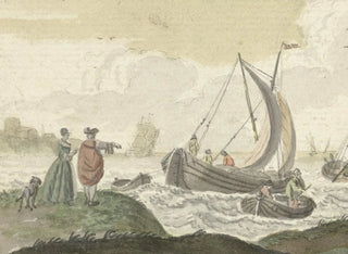 Bateaux sur une rivière venteuse - Nicolaes Aartman — artwork view
