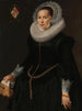 Portrait of Johanna le Maire c. 1601-160 - Nicolaes Eliasz Pickenoy — artwork view