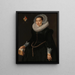 Portrait of Johanna le Maire c. 1601-160 - Nicolaes Eliasz Pickenoy — framed artwork on a wall