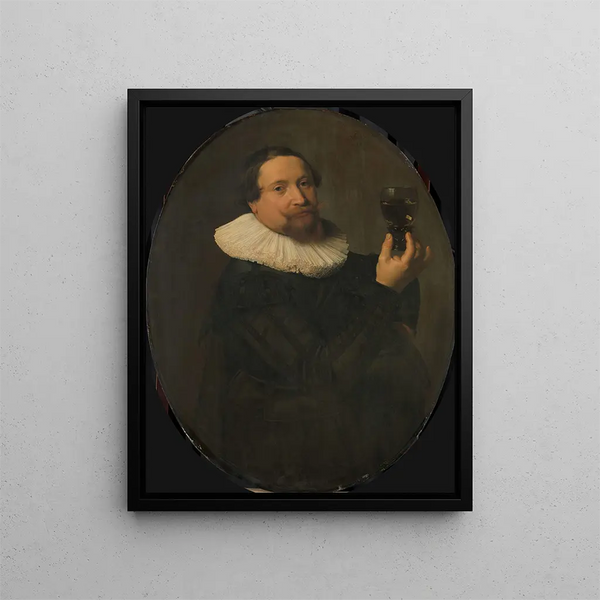 Portrait Painting of Maerten Rey 1595-1632 - Nicolaes Eliasz Pickenoy — framed artwork on a wall