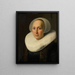 Portrait Painting of Margriet Benningh 1565-1641 - Nicolaes Eliasz Pickenoy — framed artwork on a wall