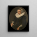 Portrait Painting of Maria Joachimsdr Swartenhont 1598-1631 - Nicolaes Eliasz Pickenoy — framed artwork on a wall