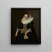 Portrait of a Young Woman - Nicolaes Eliasz Pickenoy — framed artwork on a wall