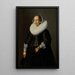 Portrait of a Lady - Nicolaes Eliasz Pickenoy — framed artwork on a wall