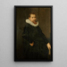 Portrait of a man called Jan van Foreest 1586-1651 - Nicolaes Eliasz Pickenoy — framed artwork on a wall