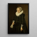 Portrait of a Woman - Nicolaes Eliasz Pickenoy — framed artwork on a wall