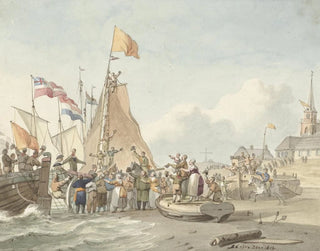 Arrival of Prince Willem Frederik at Scheveningen, November 30, 1813 - Nicolaes Lodewick Penning — artwork view