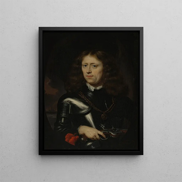 Admiral Jacob Binkes - Nicolaes Maes — framed artwork on a wall
