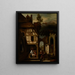 Adoration of the Shepherds - Nicolaes Maes — framed artwork on a wall