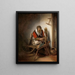 Spinster - Nicolaes Maes — framed artwork on a wall