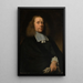 Portrait masculin - Nicolaes Maes — framed artwork on a wall