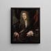 Portrait of a gentleman - Nicolaes Maes — framed artwork on a wall