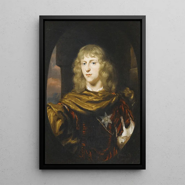Portrait of a Man - Nicolaes Maes — framed artwork on a wall