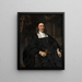 Portrait of a gentleman (conflict of cases) - Nicolaes Maes — framed artwork on a wall