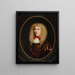 Portrait of a man wearing a wig - Nicolaes Maes — framed artwork on a wall
