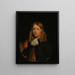 Portrait of a Young Man - Nicolaes Maes — framed artwork on a wall
