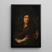 Portrait of an anonymous man - Nicolaes Maes — framed artwork on a wall