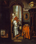 The housekeeper listening to the listener - Nicolaes Maes — artwork view