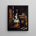 The Virtuous Woman - Nicolaes Maes — framed artwork on a wall