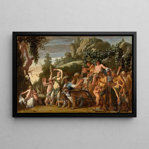 The Triumph of Bacchus - Nicolaes Moeyaert — framed artwork on a wall