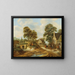 Voyageurs et paysans devant une auberge - Nicolaes Molenaer — framed artwork on a wall