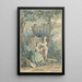 Elegant couple painting in a park - Nicolaes Muys — framed artwork on a wall