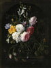 Nature morte aux fleurs dans un vase en cristal - Nicolaes van Verendael — artwork view