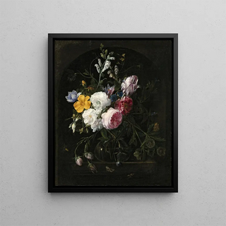 Nicolaes Van Verendael - Still Life With Flowers In A Crystal Vase.webp