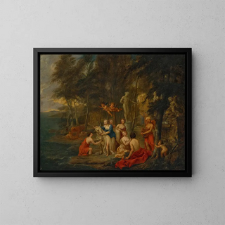 Europe and the Bull - Nicolaes Willing — framed artwork on a wall