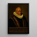 Portrait Painting of Henricus van Zijl 1545-1627 - Nicolaes van Borculo — framed artwork on a wall