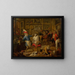 L'atelier des coiffeurs de singes - Nicolaes van Veerendael — framed artwork on a wall