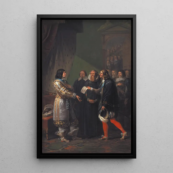 Absolute Monarchy assigned to Frederik III in 1660 - Nicolai Abildgaard — framed artwork on a wall