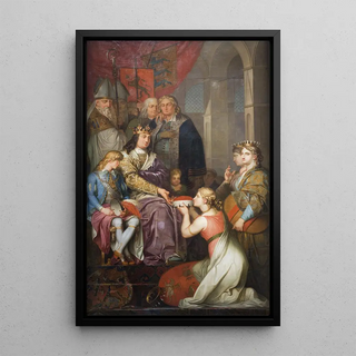 Nicolai Abildgaard - Christian I Proclaiming Holstein a Duchy in 1474 Painted for Christiansborg Castle.webp