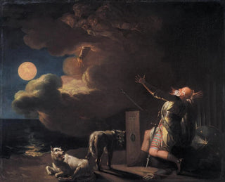Fingal sees the ghosts of his ancestors in the moonlight - Nicolai Abildgaard — artwork view