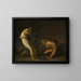 Fotis painting sees her lover Lucius transformed into a donkey, motif from The Golden Ass - Nicolai Abildgaard — framed artwork on a wall