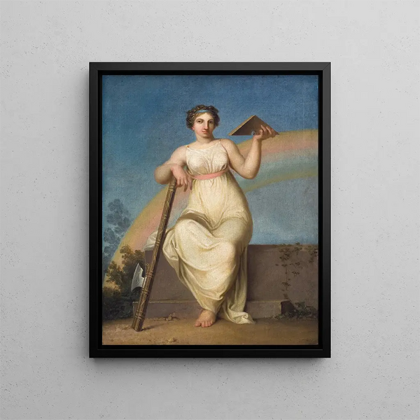 Jurisprudence Allegorical figure - Nicolai Abildgaard — framed artwork on a wall