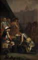 Magnus Stenbock depicting the fortress of Tönningen to Frederik IV in 1714 - Nicolai Abildgaard — artwork view