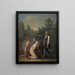 Niels Klim receives homage from the Quamites - Nicolai Abildgaard — framed artwork on a wall