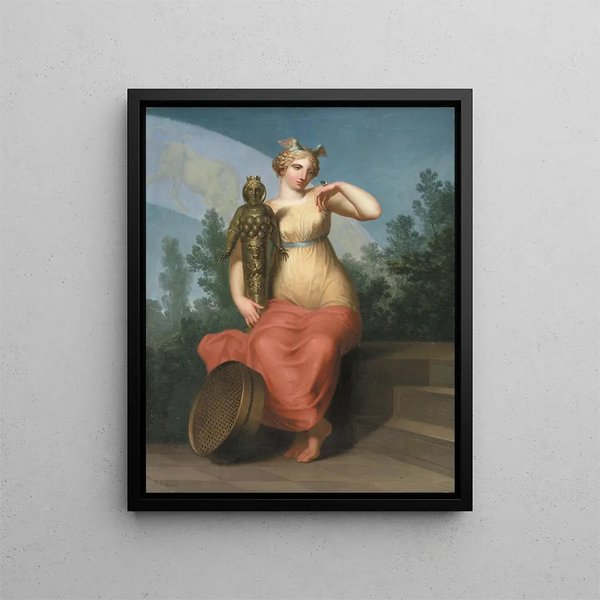 Philosophy Allegorical figure - Nicolai Abildgaard — framed artwork on a wall