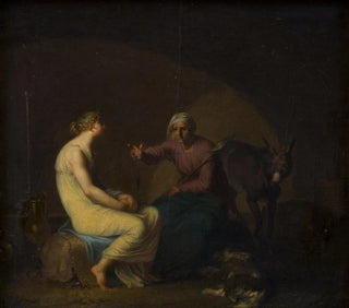 The Queen's Governess tells the young girl the myth of Love and Psyche, motif from Apuleius, The Golden Ass - Nicolai Abildgaard — artwork view