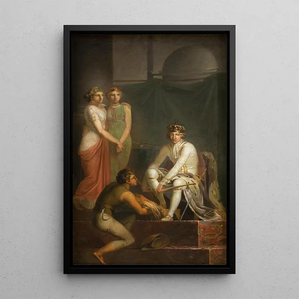 L'abolition of the assignment in 1788 - Nicolai Abildgaard — framed artwork on a wall