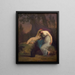 the Greek poetess Sappho and the young girl of Mytilene - Nicolai Abildgaard — framed artwork on a wall