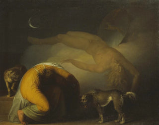 L'Esprit de Culmin appears to his mother from the Songs of Ossian - Nicolai Abildgaard — artwork view