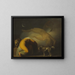L'Esprit de Culmin appears to his mother from the Songs of Ossian - Nicolai Abildgaard — framed artwork on a wall