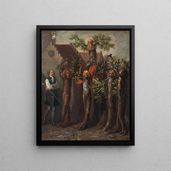 The Triumph of a Potuan whose reform proposal has been approved - Nicolai Abildgaard — framed artwork on a wall