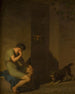 Tibulle se lamentant devant la porte de sa bien-aimée - Nicolai Abildgaard — artwork view