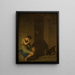 Tibulle se lamentant devant la porte de sa bien-aimée - Nicolai Abildgaard — framed artwork on a wall