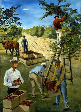 Nicolai Cikovsky - Apple Pickers mural study.webp