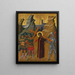 The Christ Carrying the Cross - Nicolaos Tzafouris — framed artwork on a wall